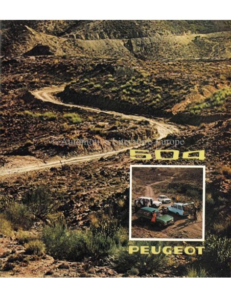 1974 PEUGEOT 504 BREAK BROCHURE NEDERLANDS