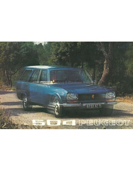 1973 PEUGEOT 504 BREAK BROCHURE NEDERLANDS
