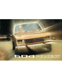 1973 PEUGEOT 504 SEDAN BROCHURE NEDERLANDS
