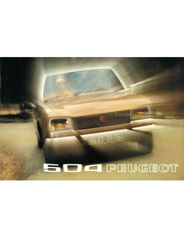 1973 PEUGEOT 504 SEDAN BROCHURE NEDERLANDS