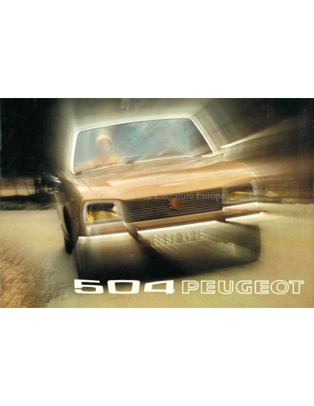 1973 PEUGEOT 504 SALOON BROCHURE DUTCH