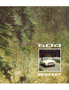 1974 PEUGEOT 504 L / GL / TI PROSPEKT NIEDERLÄNIDSCH