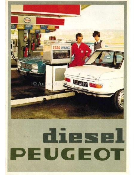 1976 PEUGEOT DIESEL 204 / 504 BROCHURE NEDERLANDS