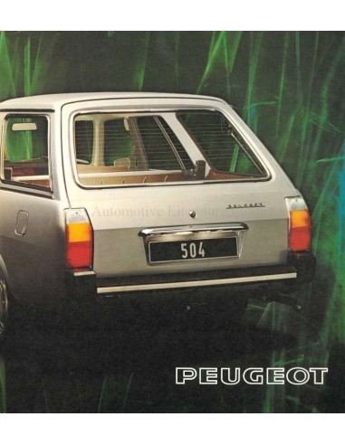 1975 PEUGEOT 504 BREAK BROCHURE NEDERLANDS