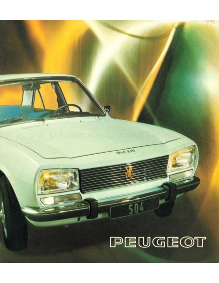 1975 PEUGEOT 504 L / GL / TI BROCHURE DUTCH