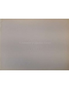 1976 PEUGEOT 504 SALOON / STATIONCAR BROCHURE ENGLISH