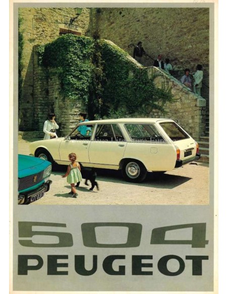 1976 PEUGEOT 504 L / GL / FAMILIALE BROCHURE NEDERLANDS