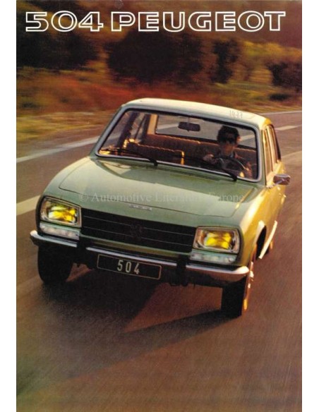 1977 PEUGEOT 504 L / GL / TI BROCHURE DUTCH
