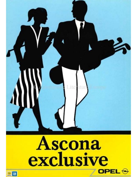 1987 OPEL ASCONA C EXCLUSIVE PROSPEKT NIEDERLÄNDISCH