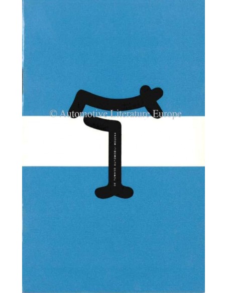 1968 DE TOMASO MANGUSTA GARANTIE & ONDERHOUD HANDBOEK ITALIAANS