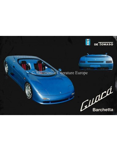 1993 DE TOMASO GUARÀ BARCHETTA DATENBLATT