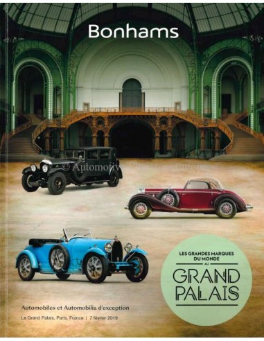 2019 BONHAMS GRAND PALAIS PARIS VEILING CATALOGUS