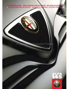 1999 ALFA ROMEO 145  BODY COLOURS AND UPHOLSTERY BROCHURE