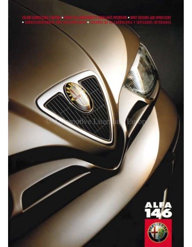 1999 ALFA ROMEO 146 KAROSSERIEFARBEN UND POLSTERSTOFFE PROSPEKT