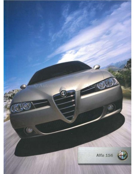 2003 ALFA ROMEO 156 BROCHURE DUTCH