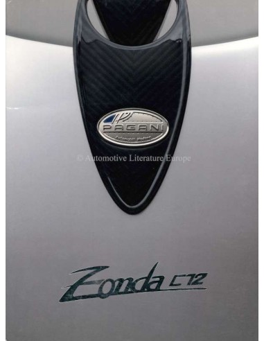 1999 PAGANI ZONDA C12 / C12 S BROCHURE FRANS