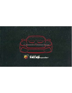 2016 ABARTH 124 SPIDER BROCHURE ITALIAANS