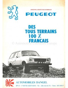 1981 PEUGEOT 504 DANGEL PICK UP BROCHURE FRANS