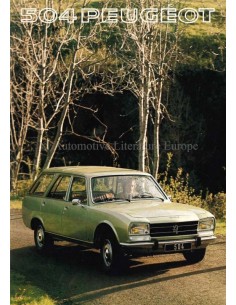 1977 PEUGEOT 504 L / GL / FAMILIALE BROCHURE NEDERLANDS