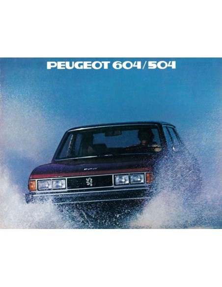 1979 PEUGEOT 604 / 504 BROCHURE ENGELS (USA)