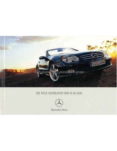 2006 MERCEDES BENZ SL HARDCOVER PROSPEKT DEUTSCH