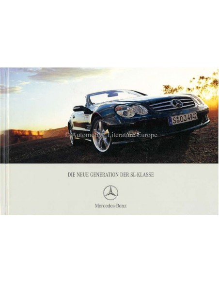 2006 MERCEDES BENZ SL HARDCOVER PROSPEKT DEUTSCH