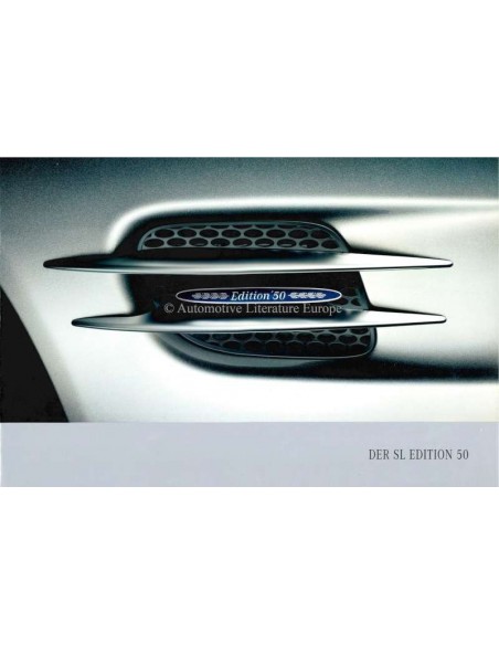 2004 MERCEDES BENZ SL EDITION 50 BROCHURE GERMAN
