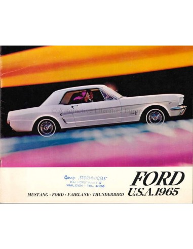 1965 FORD RANGE BROCHURE DUTCH