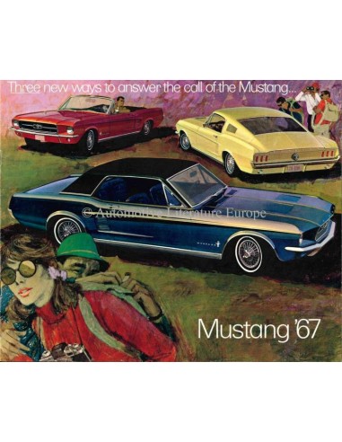 1967 FORD MUSTANG BROCHURE ENGELS (USA)