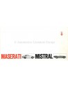 1968 MASERATI MISTRAL + SPIDER BROCHURE
