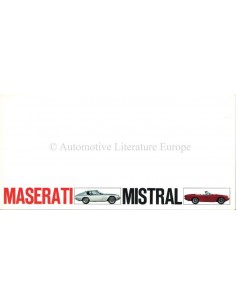1968 MASERATI MISTRAL + SPIDER BROCHURE