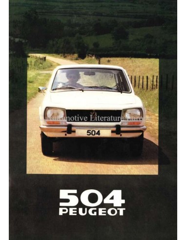 1980 PEUGEOT 504 BREAK BROCHURE DUTCH