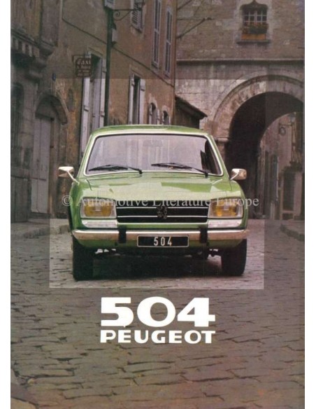 1980 PEUGEOT 504 BREAK BROCHURE NEDERLANDS
