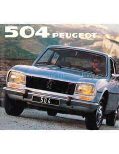 1981 PEUGEOT 504 PROGRAMMA BROCHURE NEDERLANDS