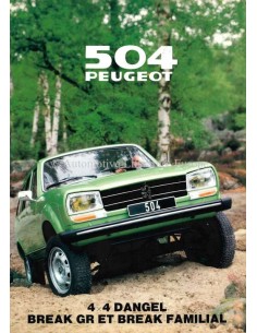 1981 PEUGEOT 504 DANGEL 4X4 PROSPEKT FRANZÖSISCH
