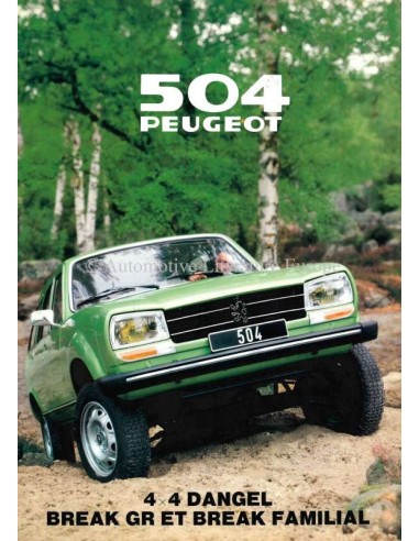 1981 PEUGEOT 504 DANGEL 4X4 PROSPEKT FRANZÖSISCH
