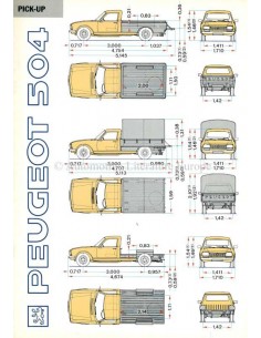 1991 PEUGEOT 504 PICK UP BROCHURE DUTCH