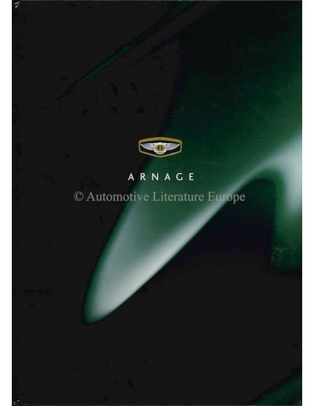 1998 BENTLEY ARNAGE HARDCOVER BROCHURE ENGELS