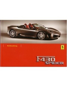 2005 FERRARI F430 SPIDER INSTRUCTIEBOEKJE DUITS