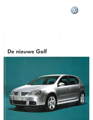 2003 VOLKSWAGEN GOLF BROCHURE DUTCH