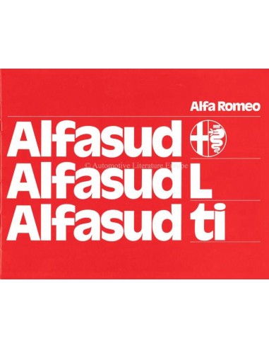 1975 ALFA ROMEO ALFASUD L & TI BROCHURE NEDERLANDS