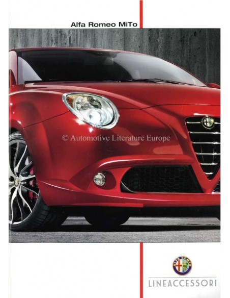 2012 ALFA ROMEO MITO ACCESSORIES BROCHURE DUTCH