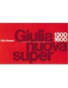 1975 ALFA ROMEO GIULIA NUOVA SUPER 1.3 / 1.6 BROCHURE NEDERLANDS