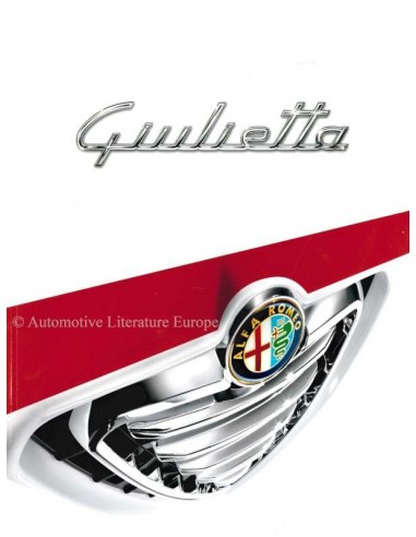 2011 ALFA ROMEO GIULIETTA BROCHURE DUITS
