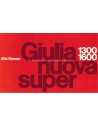 1974 ALFA ROMEO GIULIA NUOVA SUPER 1.3 & 1.6 BROCHURE DUTCH