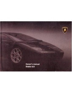 2000 LAMBORGHINI DIABLO 6.0 INSTRUCTIEBOEKJE