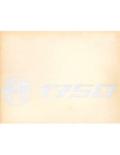 1968 ALFA ROMEO 1750 BERLINA PROSPEKT ENGLISCH