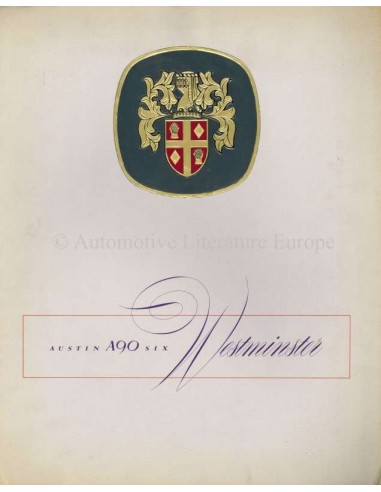 1954 AUSTIN A90 BROCHURE ENGELS