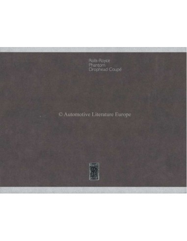 2006 ROLLS ROYCE PHANTOM DROPHEAD COUPÉ HARDCOVER BROCHURE ENGELS