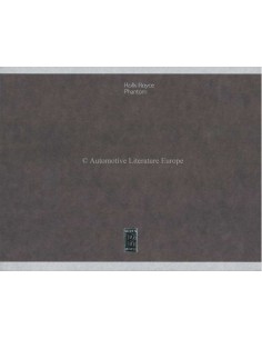 2006 ROLLS ROYCE PHANTOM HARDCOVER BROCHURE ENGELS